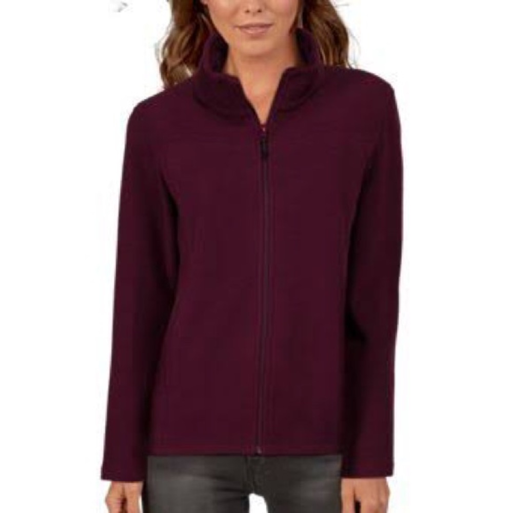 Natural Reflections Full-Zip Fleece Jacket Purple